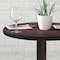 Flash Furniture Round Round Table Top with Black or Mahogany R, 24" W, 24" L, 1.125" H, Mahogany XU-RD-24-MBT-GG - alternate 7